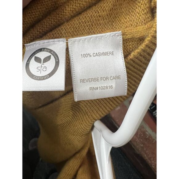 Garnet Hill Essential Cashmere Polo Sweater Pullover Collared Size XL $179 - Picture 9 of 10